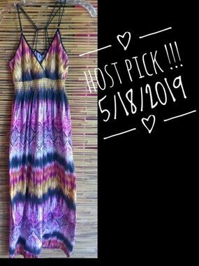 Currants LJ Tie Dye Triangle Top Maxi Dress